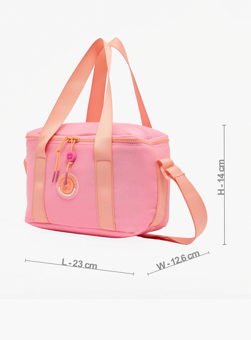 MARSHMALLOW Solid Lunch Bag for Girls 8-13 Years with Adjustable Strap-school-lunchessentials-lunchbags-image-6