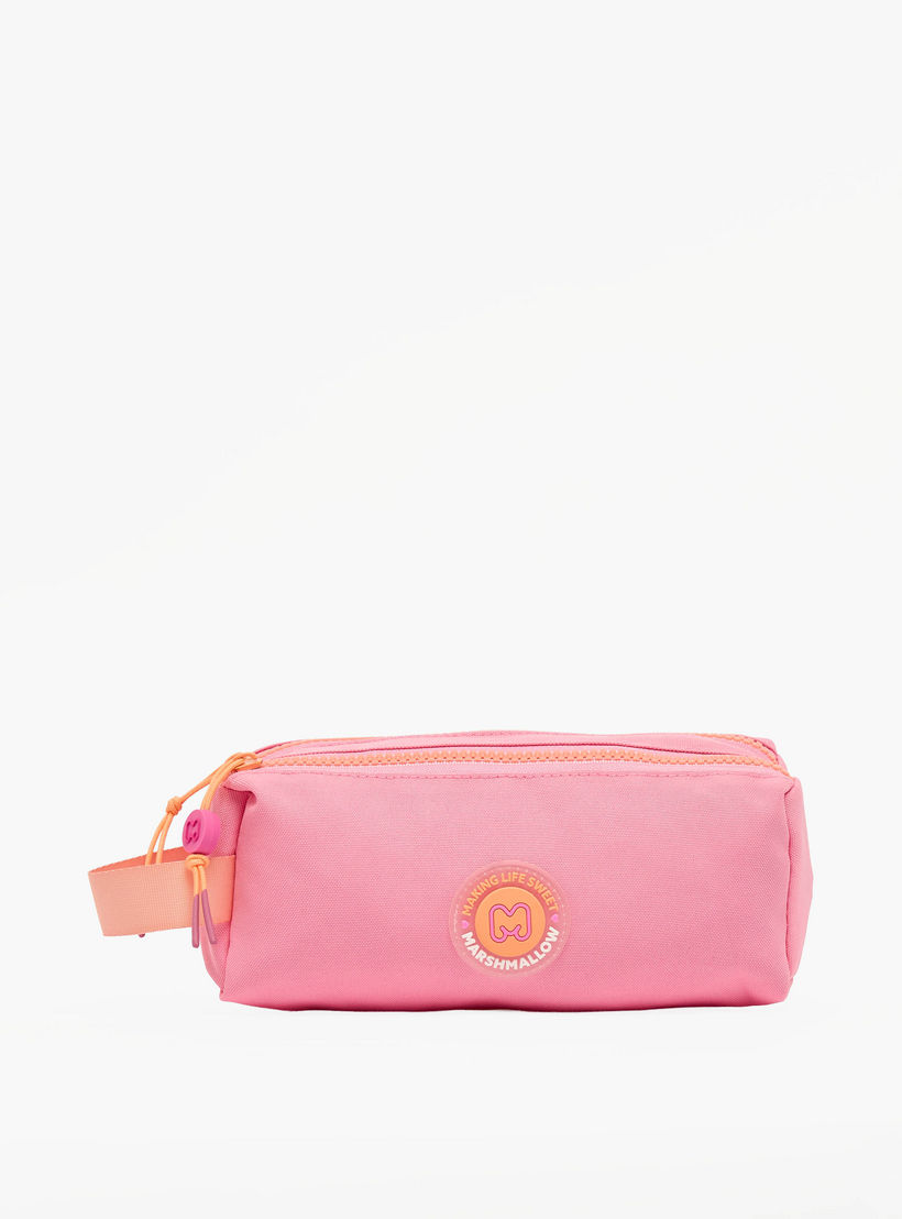 مقلمة سادة بحجرتين من مارشميلو-school-stationery-pencilcases-image-1