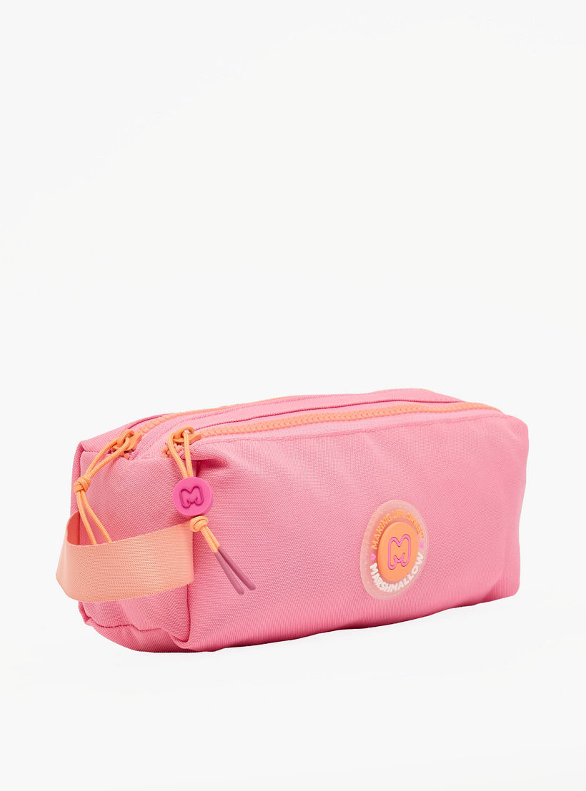 مقلمة سادة بحجرتين من مارشميلو-school-stationery-pencilcases-image-3