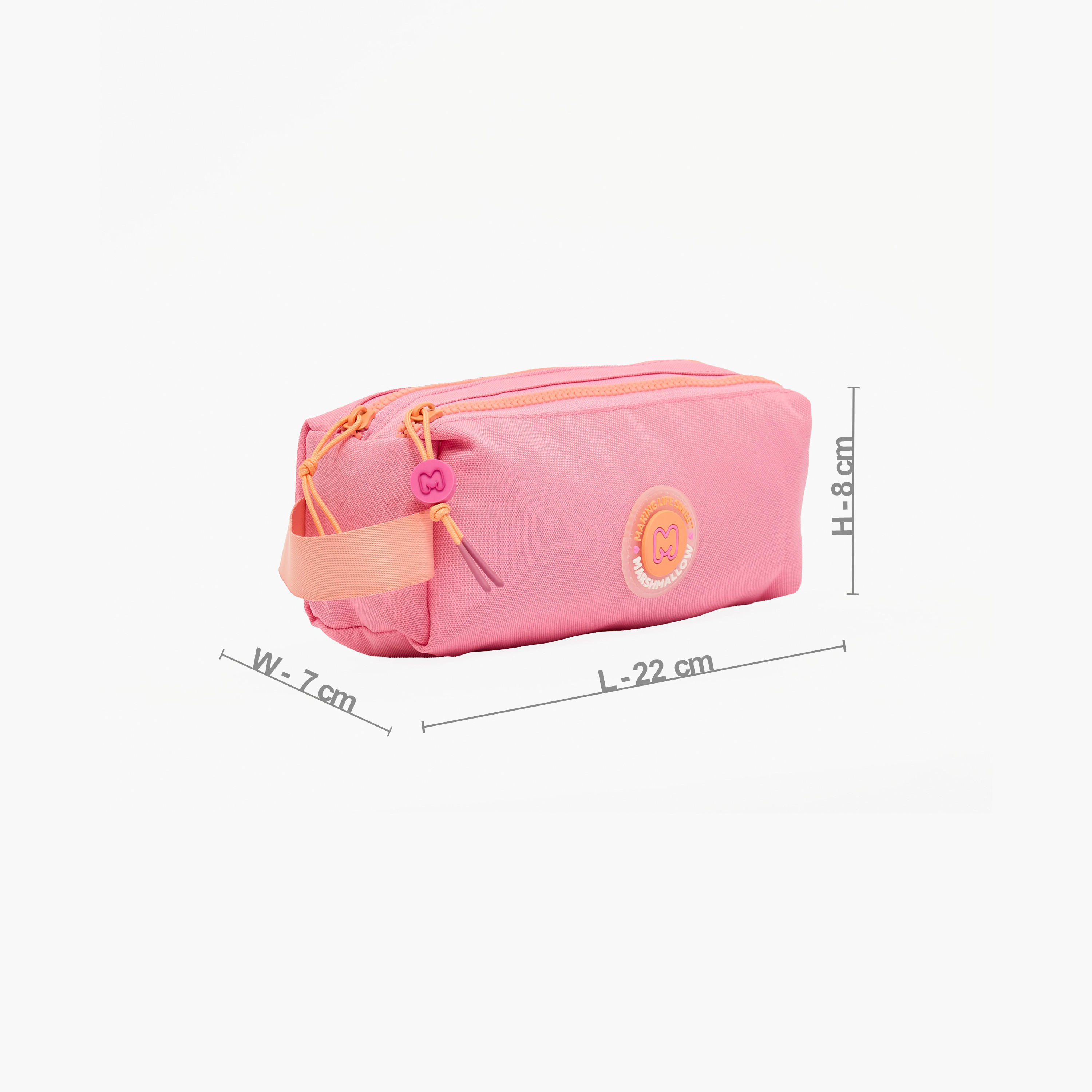 مقلمة سادة بحجرتين من مارشميلو-school-stationery-pencilcases-image-4