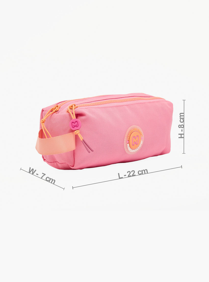 مقلمة سادة بحجرتين من مارشميلو-school-stationery-pencilcases-image-4