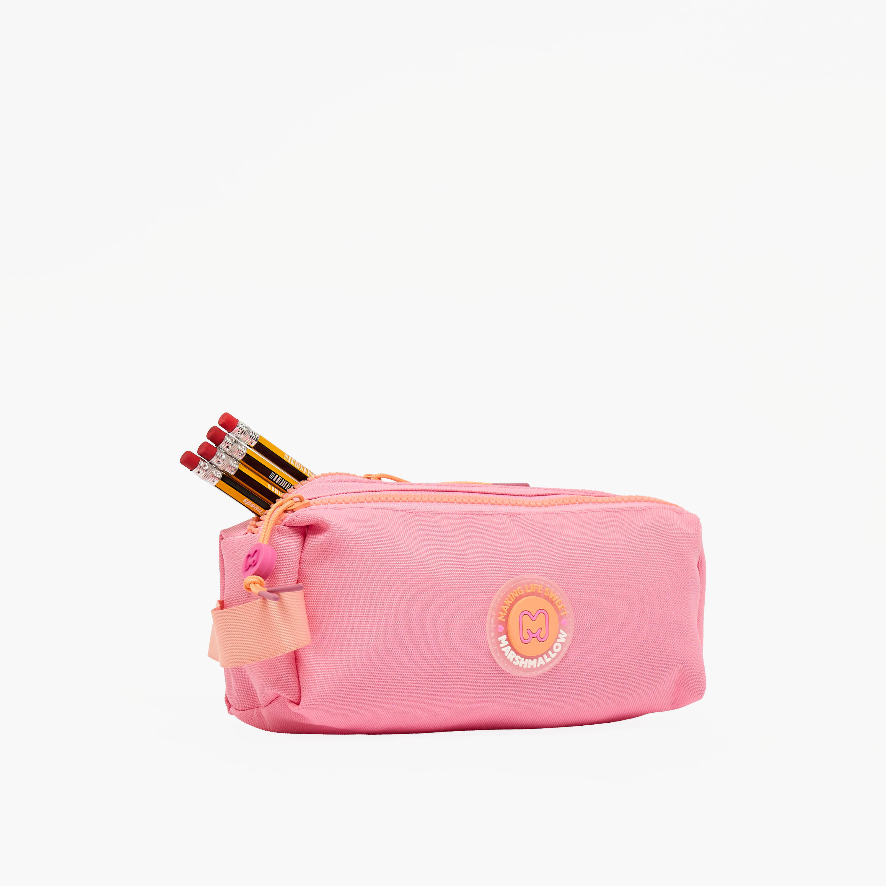 مقلمة سادة بحجرتين من مارشميلو-school-stationery-pencilcases-image-8