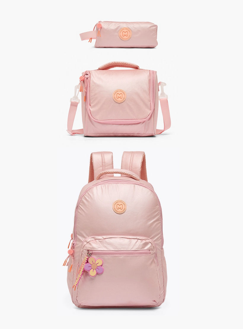 شنطة ظهر سادة بحمالات كتف مبطنة للبنات من 8-13 سنة من مارشميلو - 17 بوصة-school-bagsandbackpacks-backpacks-image-10