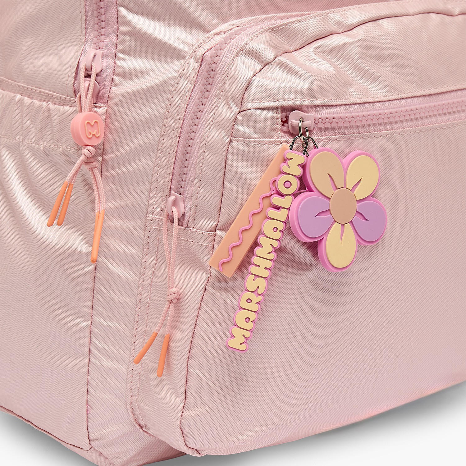 شنطة ظهر سادة بحمالات كتف مبطنة للبنات من 8-13 سنة من مارشميلو - 17 بوصة-school-bagsandbackpacks-backpacks-image-4