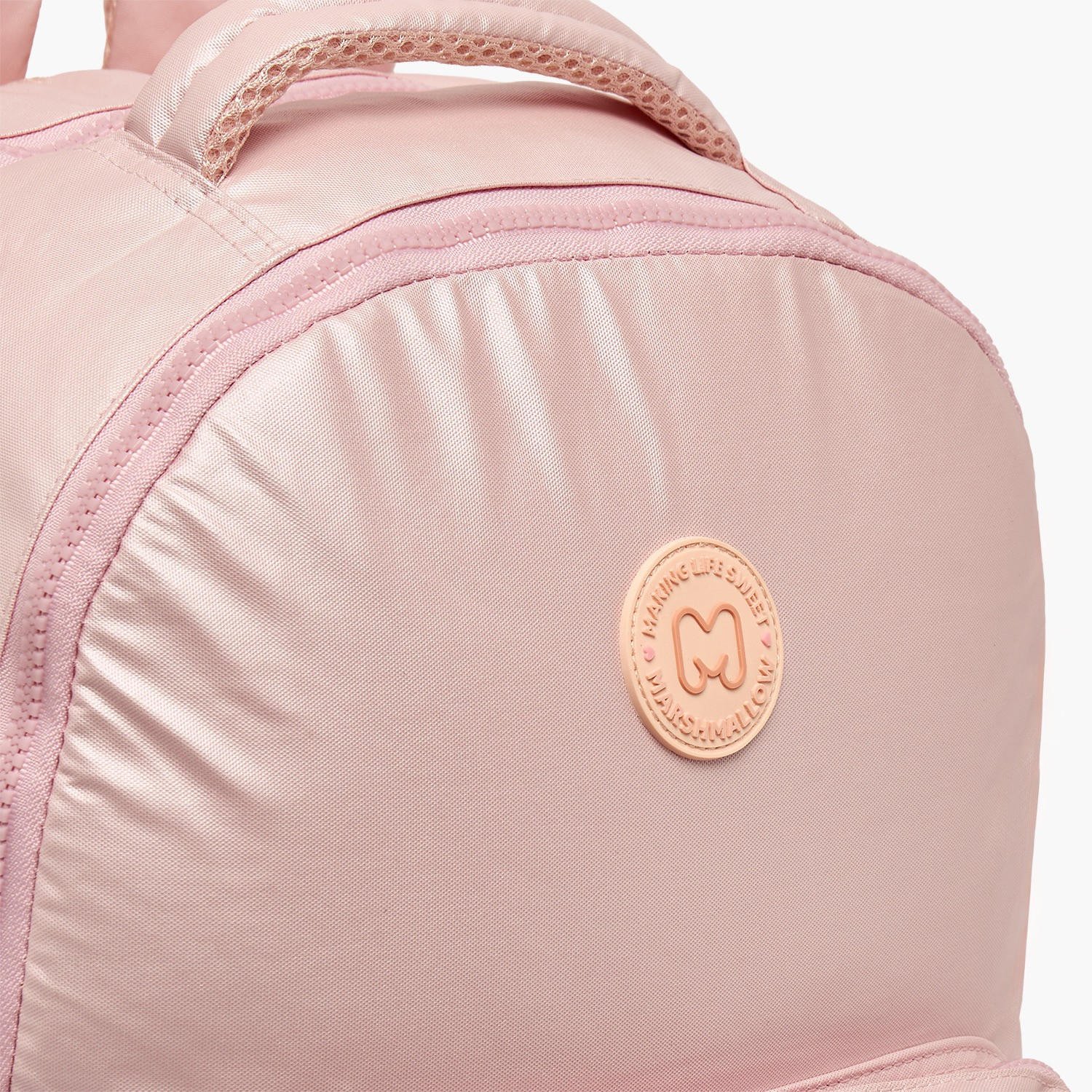 شنطة ظهر سادة بحمالات كتف مبطنة للبنات من 8-13 سنة من مارشميلو - 17 بوصة-school-bagsandbackpacks-backpacks-image-5