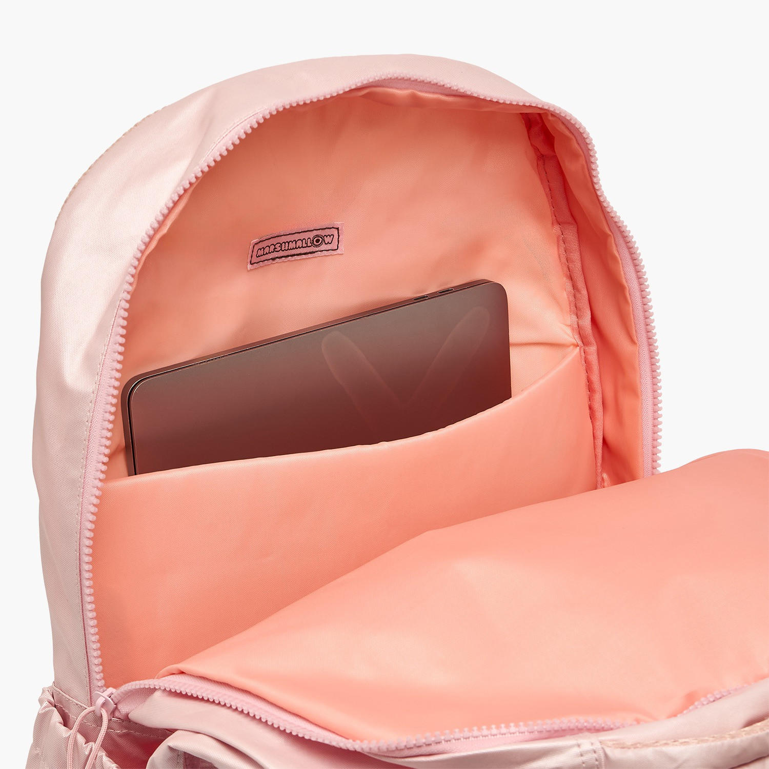 شنطة ظهر سادة بحمالات كتف مبطنة للبنات من 8-13 سنة من مارشميلو - 17 بوصة-school-bagsandbackpacks-backpacks-image-6