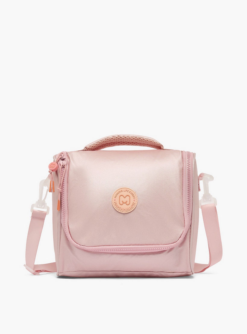 MARSHMALLOW Solid Lunch Bag for Girls 8-13 Years with Detachable Strap-school-lunchessentials-lunchbags-image-1