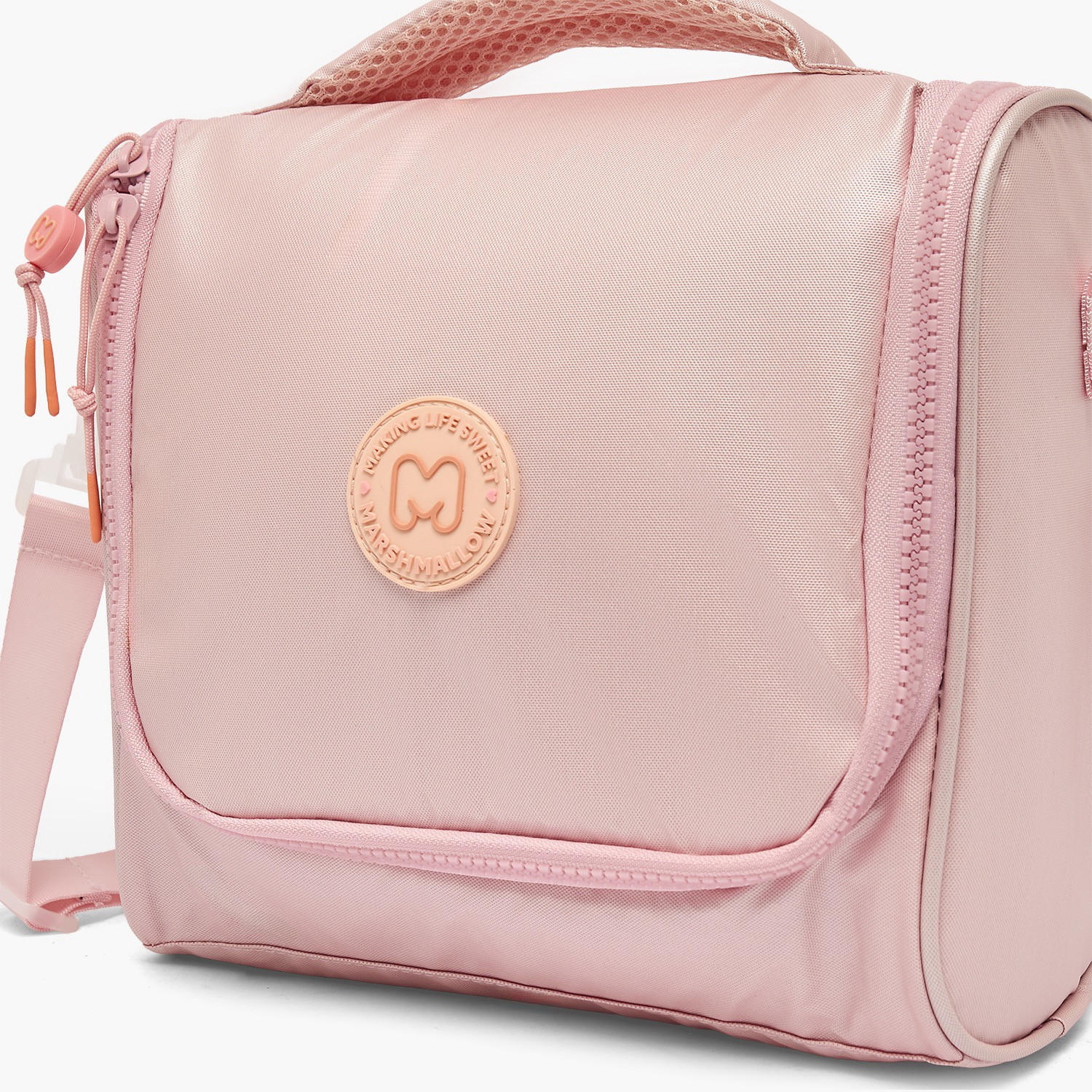 MARSHMALLOW Solid Lunch Bag for Girls 8-13 Years with Detachable Strap-school-lunchessentials-lunchbags-image-3