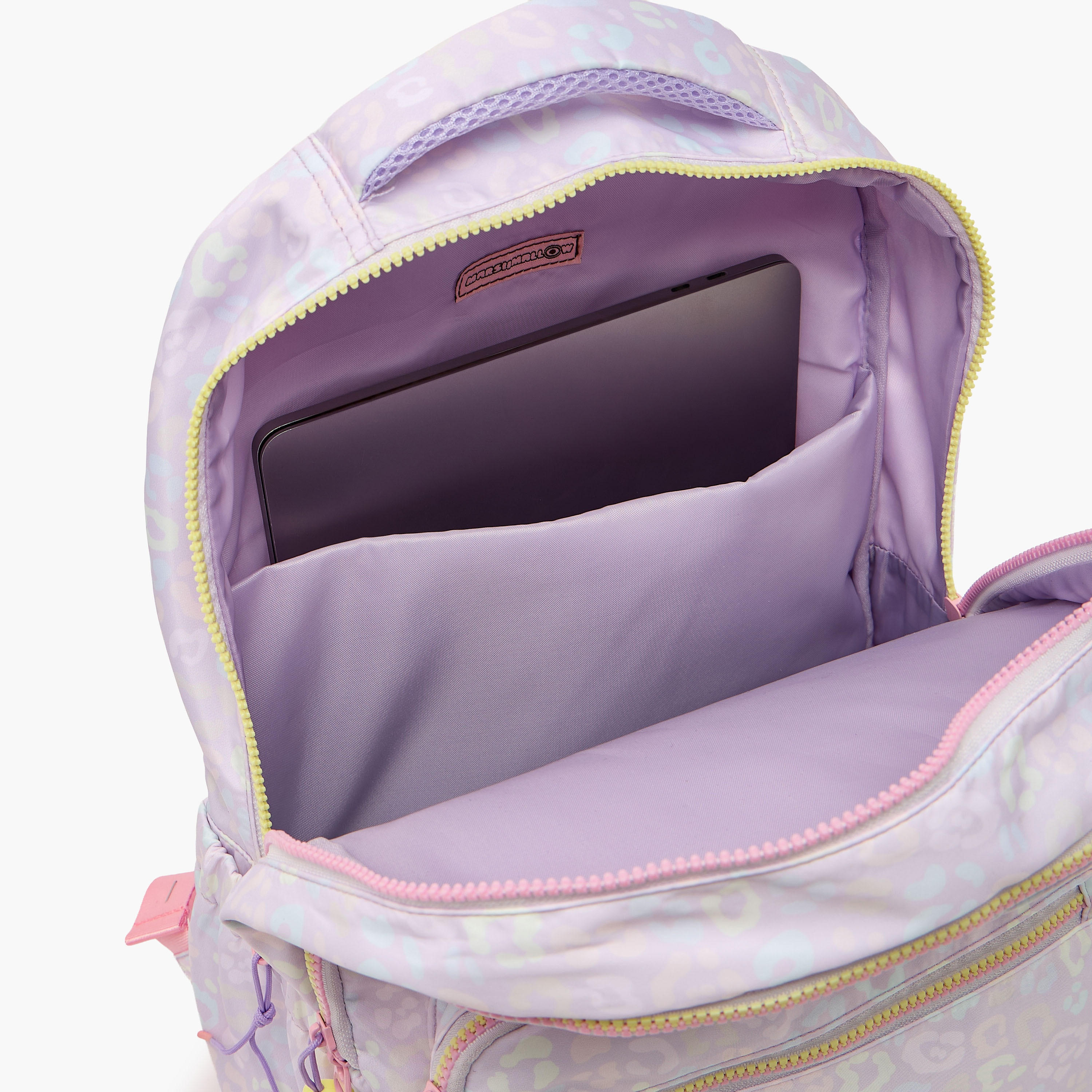 MARSHMALLOW Printed Backpack for Girls 8-13 Years with Padded Shoulder Straps - 17 inches-school-bagsandbackpacks-backpacks-image-6