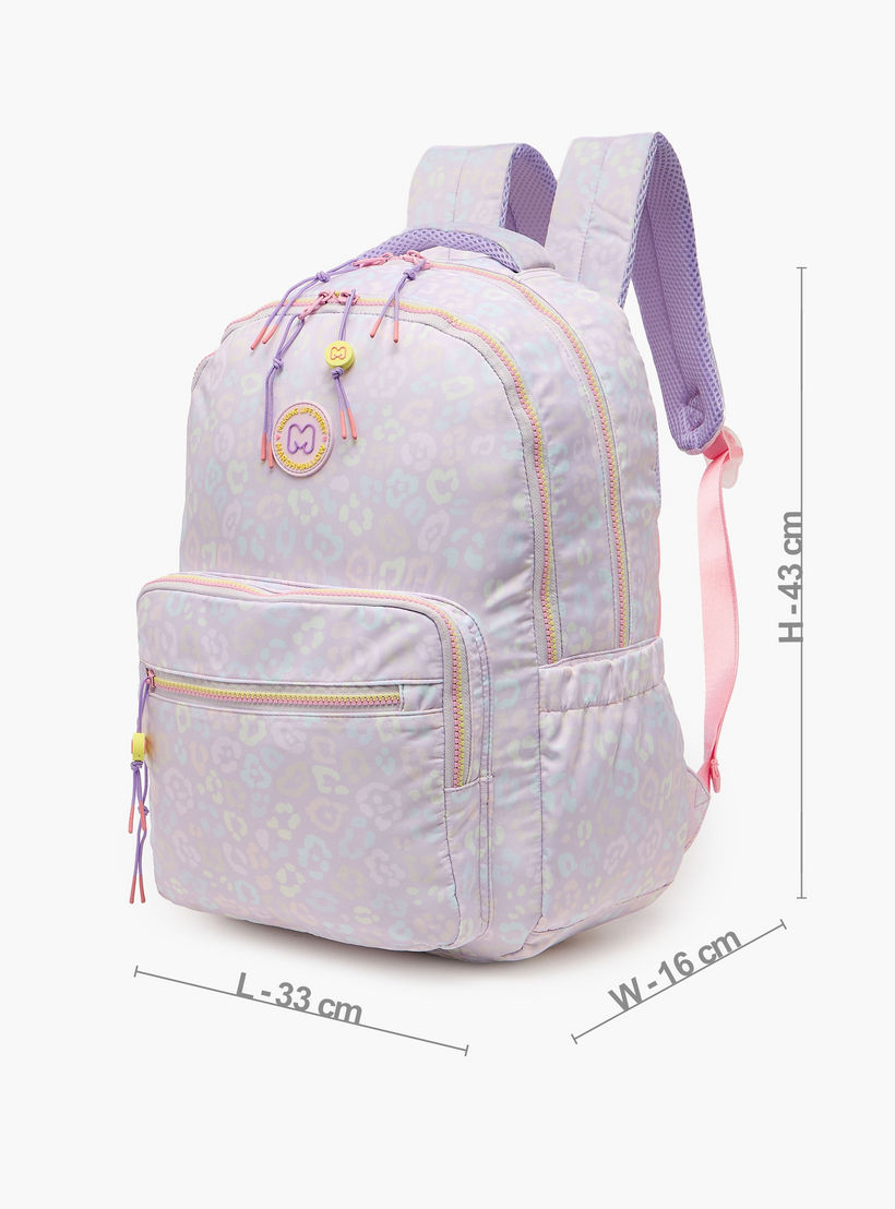 MARSHMALLOW Printed Backpack for Girls 8-13 Years with Padded Shoulder Straps - 17 inches-school-bagsandbackpacks-backpacks-image-7
