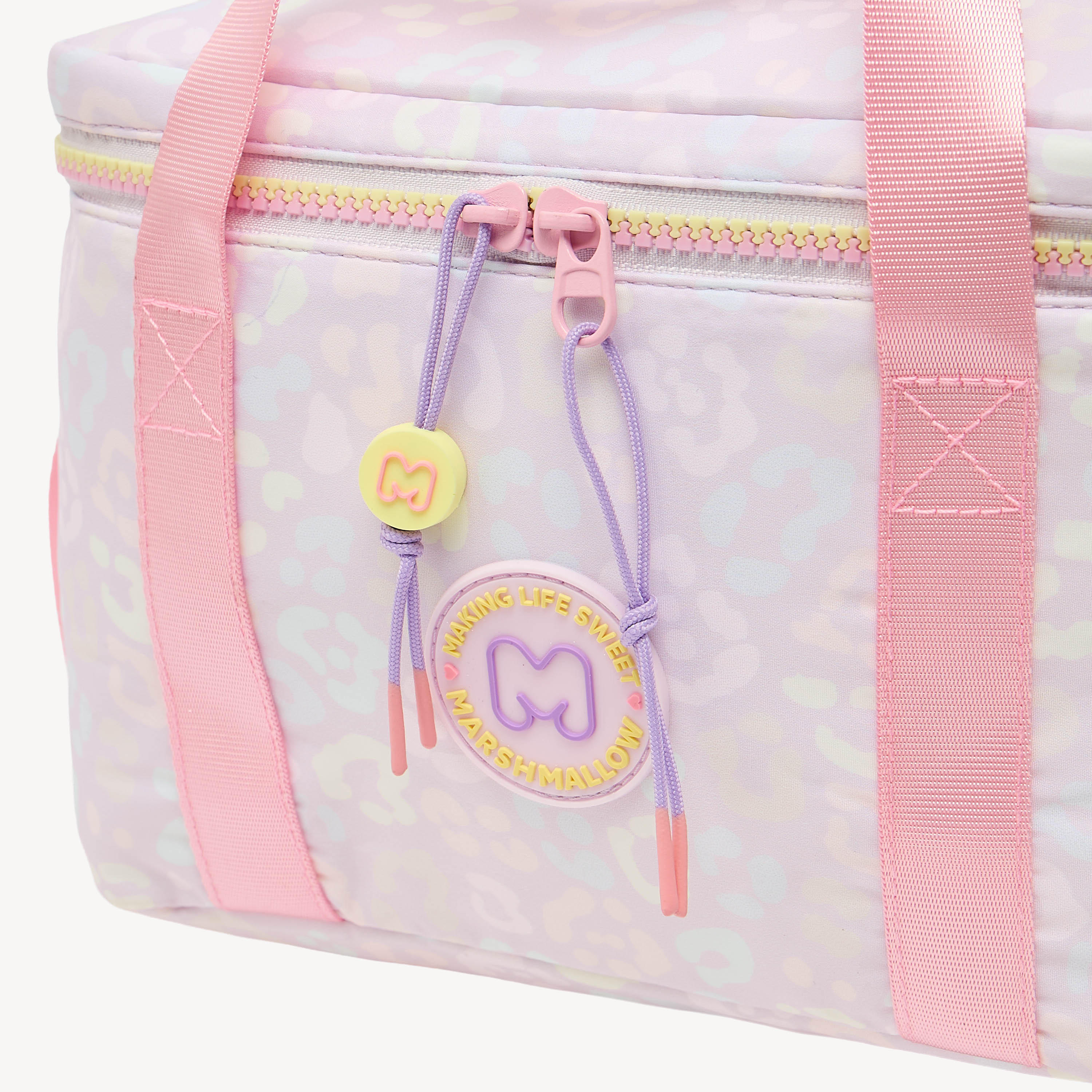 شنطة غداء بطبعات وحزام قابل للتعديل للبنات 8-13 سنوات من مارشميلو-school-lunchessentials-lunchbags-image-3