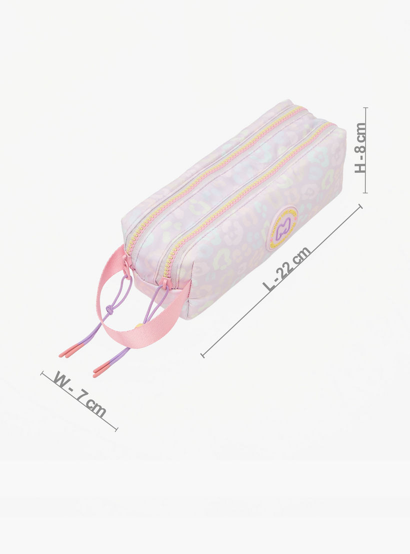 MARSHMALLOW Printed Pencil Pouch with 2 Compartments-school-stationery-pencilcases-image-3