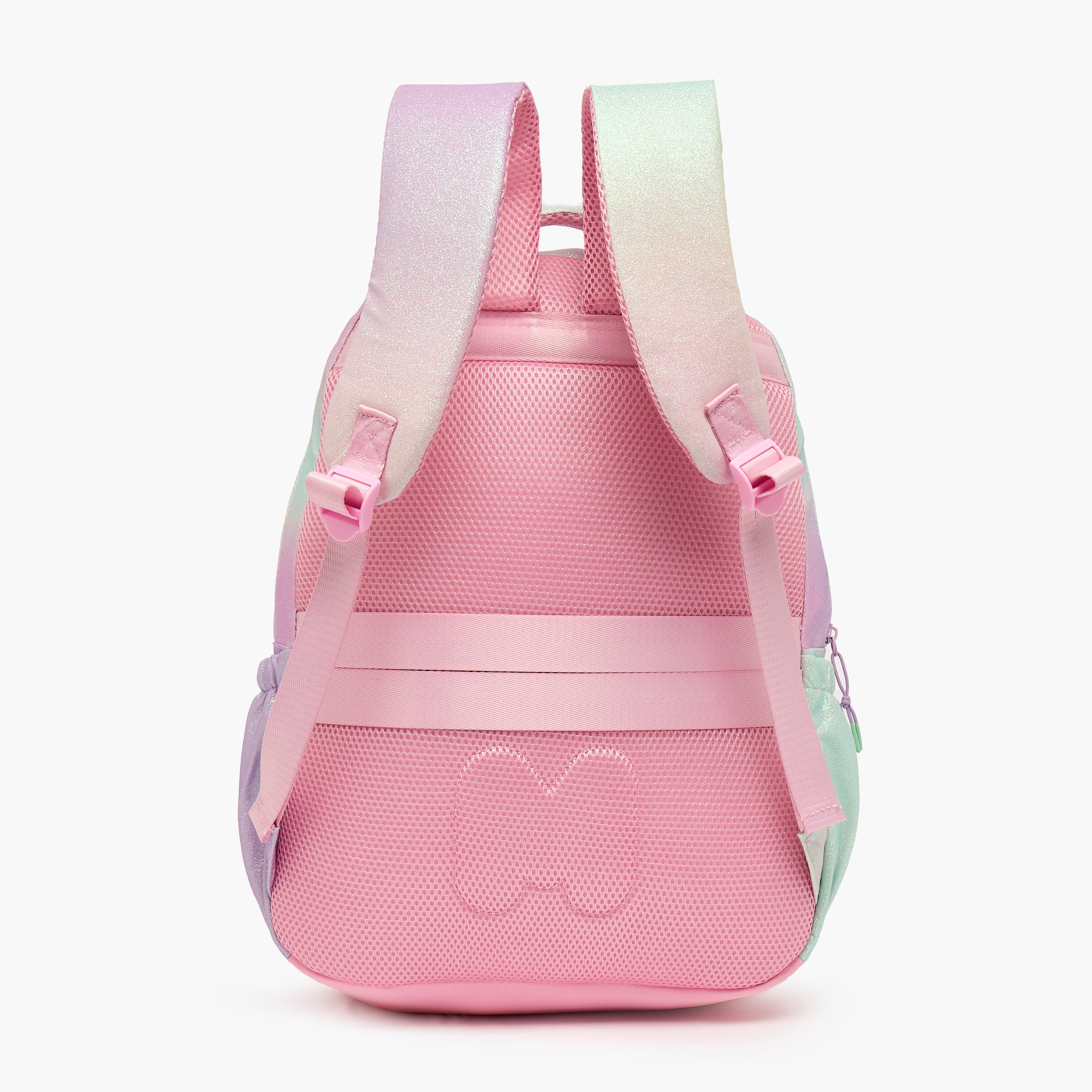 MARSHMALLOW Glittery Backpack for Girls 8-13 Years with Padded Shoulder Straps - 17 inches-school-bagsandbackpacks-backpacks-image-9