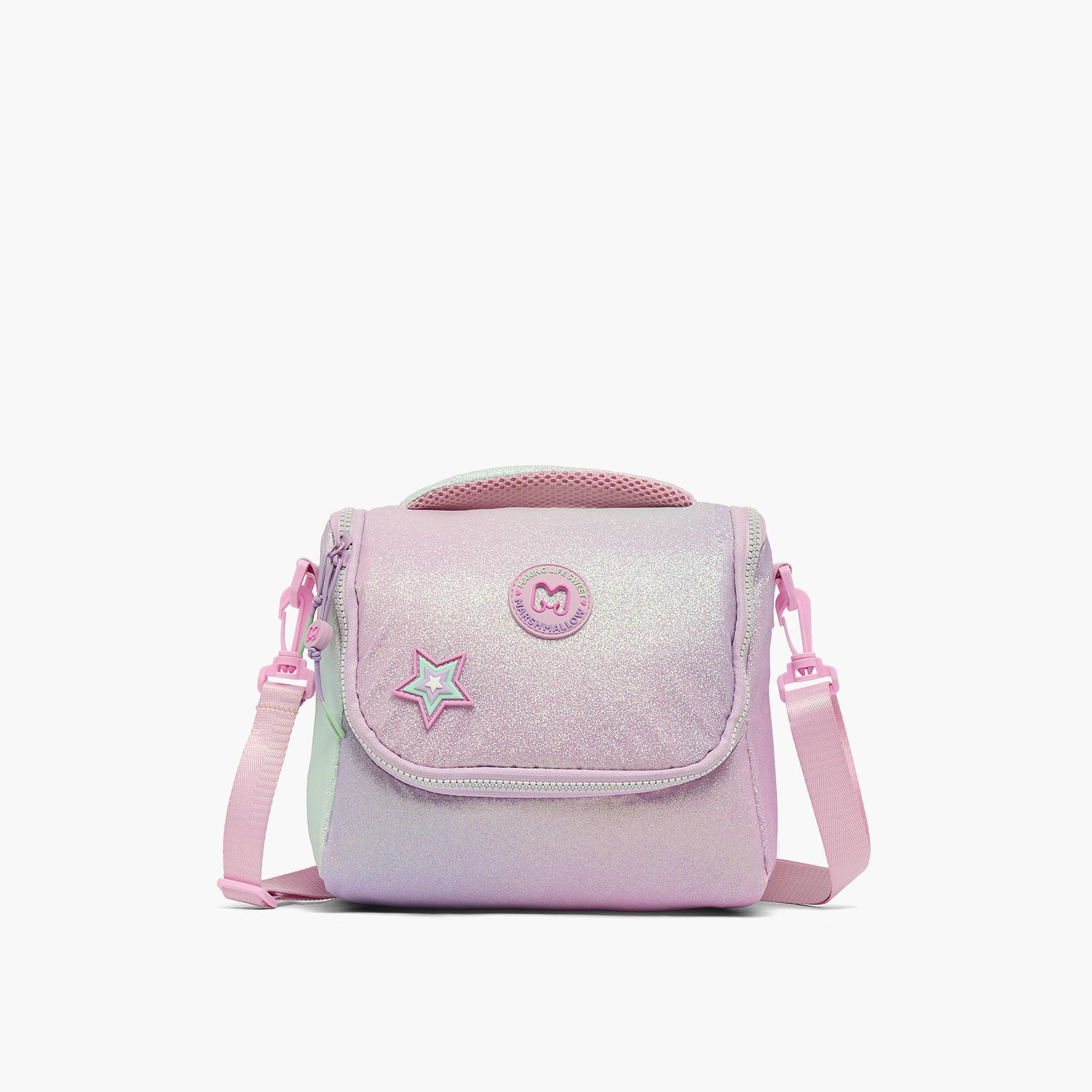 MARSHMALLOW Glittery Lunch Bag for Girls 8-13 Years with Detachable Strap-school-lunchessentials-lunchbags-image-1