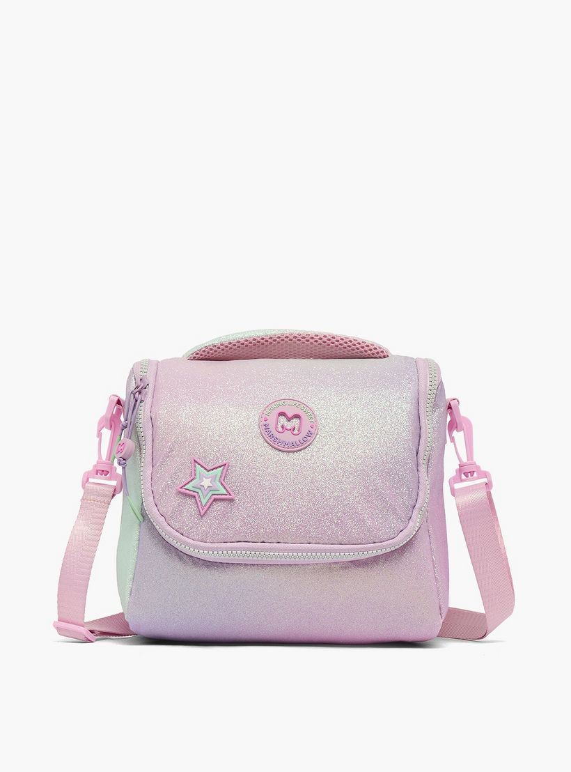 MARSHMALLOW Glittery Lunch Bag for Girls 8-13 Years with Detachable Strap-school-lunchessentials-lunchbags-image-1