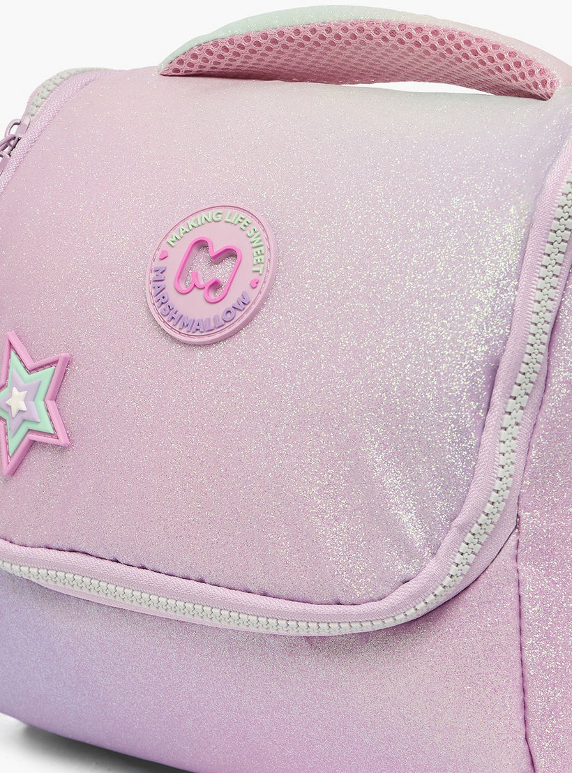 MARSHMALLOW Glittery Lunch Bag for Girls 8-13 Years with Detachable Strap-school-lunchessentials-lunchbags-image-3