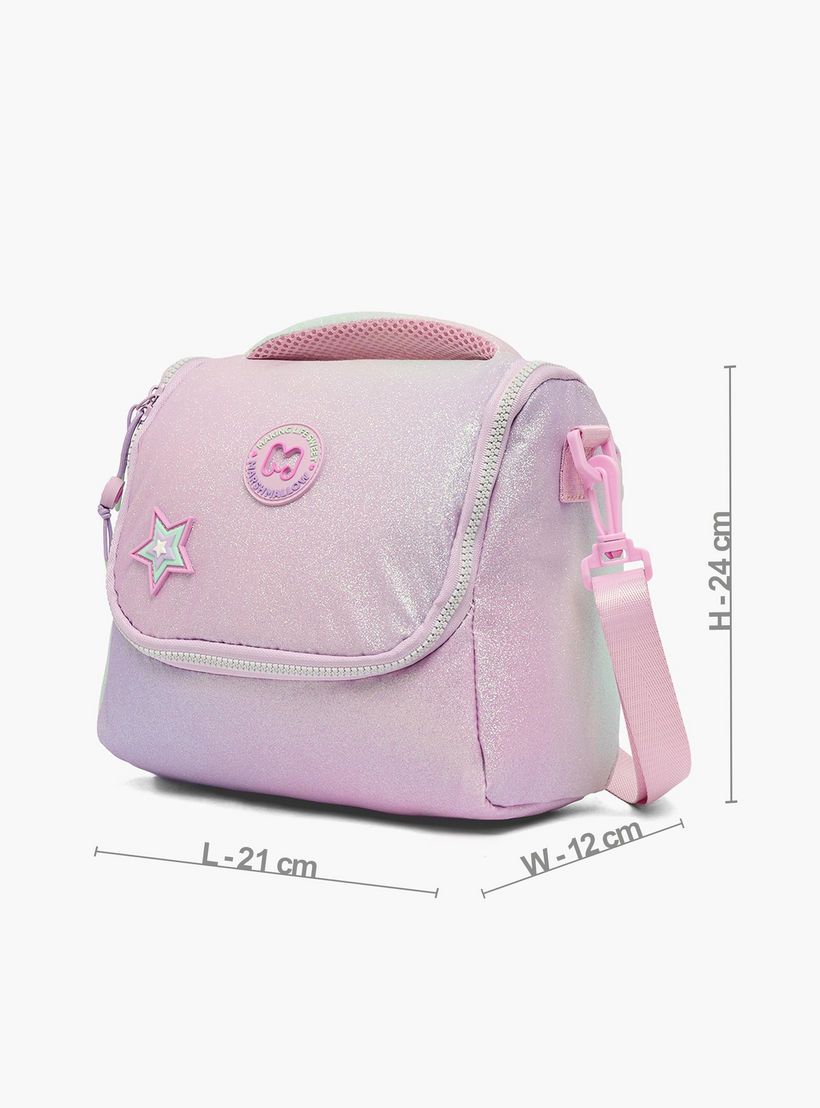 MARSHMALLOW Glittery Lunch Bag for Girls 8-13 Years with Detachable Strap-school-lunchessentials-lunchbags-image-6