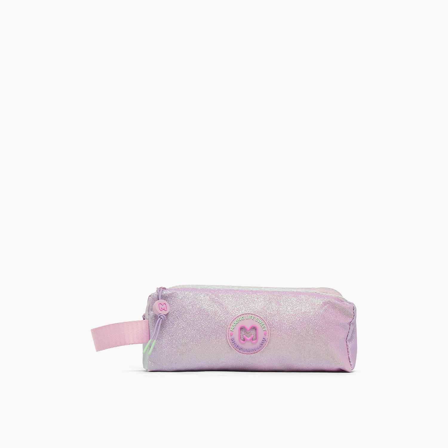 مقلمة بقسمين وتزيينات بالجليتر من مارشميلو-school-stationery-pencilcases-image-1
