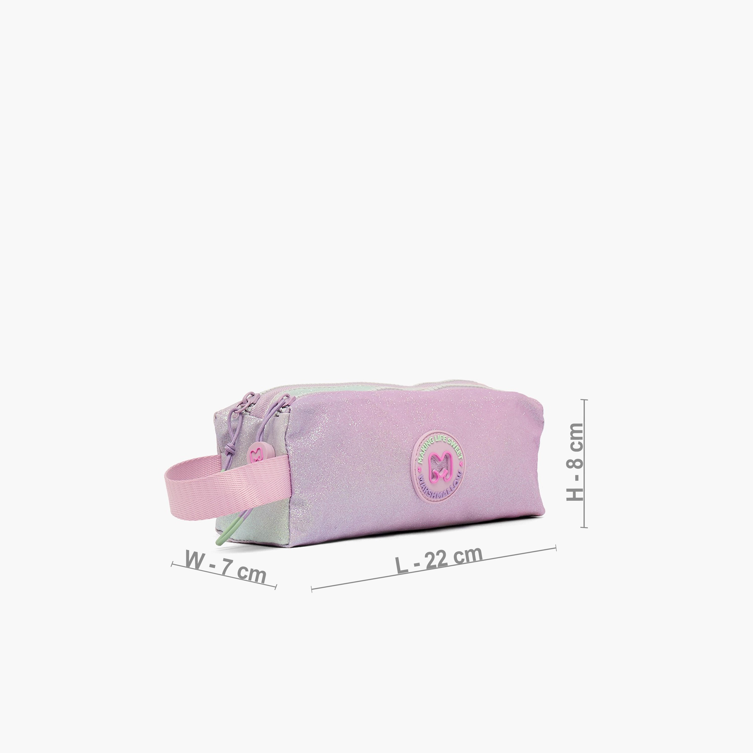مقلمة بقسمين وتزيينات بالجليتر من مارشميلو-school-stationery-pencilcases-image-3