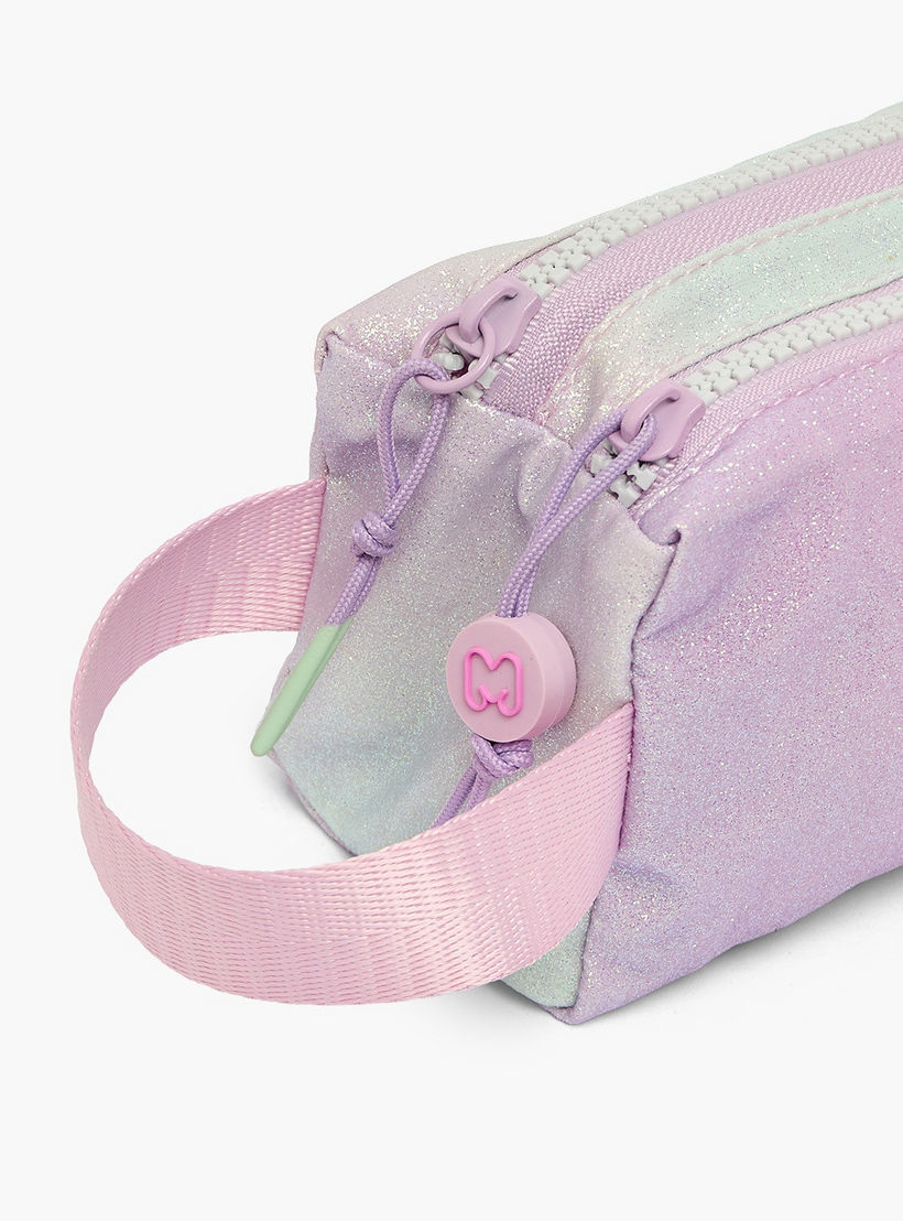 مقلمة بقسمين وتزيينات بالجليتر من مارشميلو-school-stationery-pencilcases-image-5