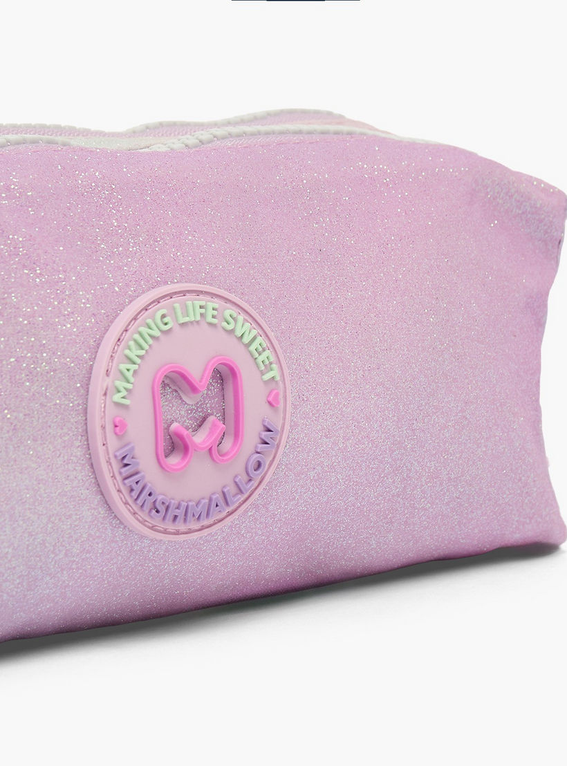 مقلمة بقسمين وتزيينات بالجليتر من مارشميلو-school-stationery-pencilcases-image-6