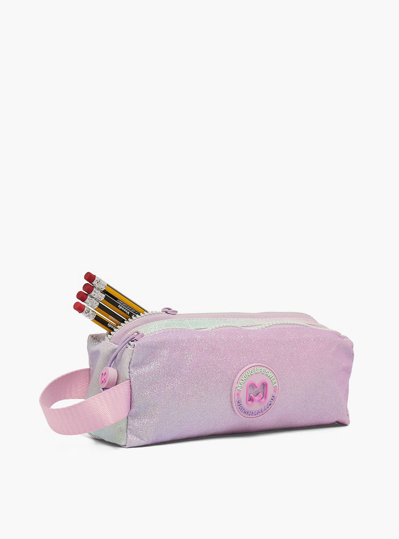 مقلمة بقسمين وتزيينات بالجليتر من مارشميلو-school-stationery-pencilcases-image-7