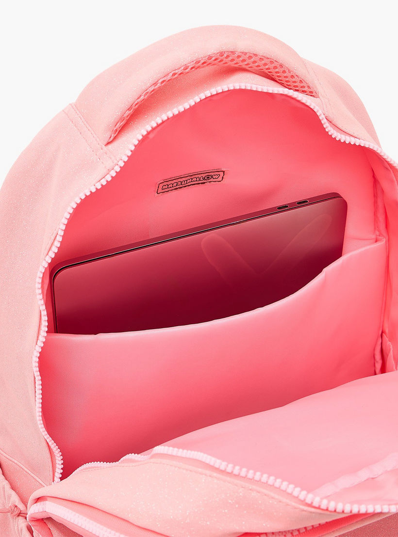 MARSHMALLOW Glittery Backpack for Girls 8-13 Years with Padded Shoulder Straps - 17 inches-school-bagsandbackpacks-backpacks-image-7