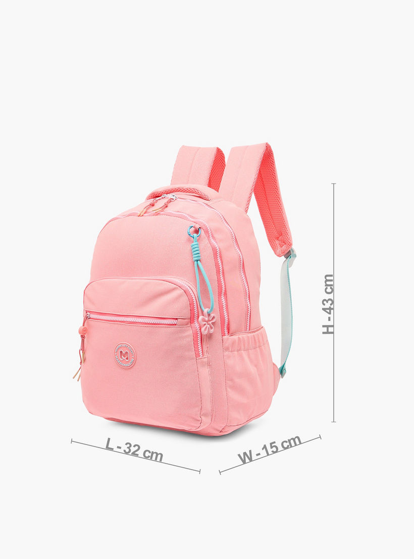 MARSHMALLOW Glittery Backpack for Girls 8-13 Years with Padded Shoulder Straps - 17 inches-school-bagsandbackpacks-backpacks-image-8