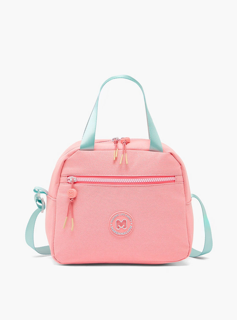MARSHMALLOW Solid Lunch Bag for Girls 8-13 Years with Adjustable Strap-school-lunchessentials-lunchbags-image-1