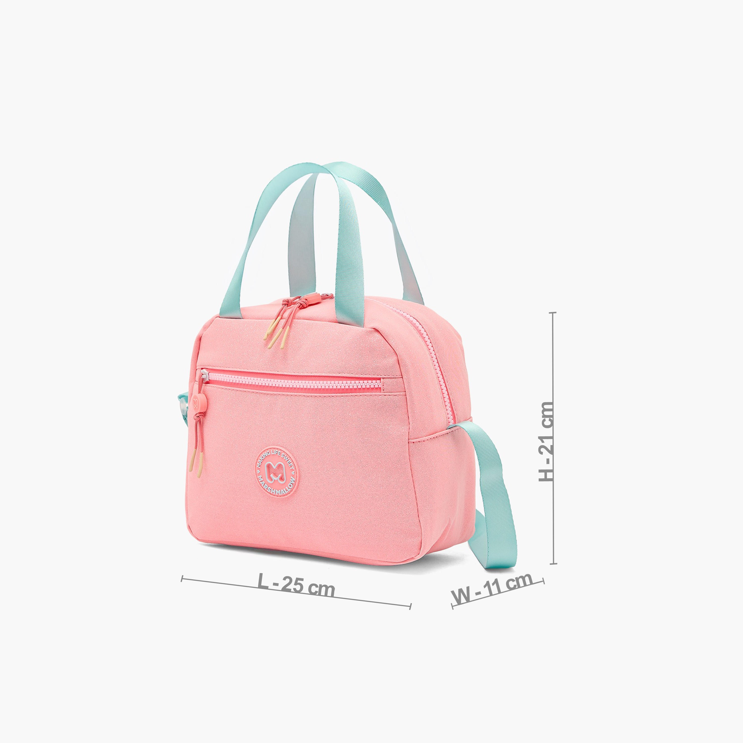 MARSHMALLOW Solid Lunch Bag for Girls 8-13 Years with Adjustable Strap-school-lunchessentials-lunchbags-image-6