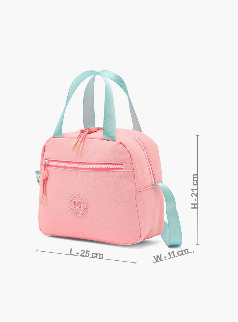 MARSHMALLOW Solid Lunch Bag for Girls 8-13 Years with Adjustable Strap-school-lunchessentials-lunchbags-image-6