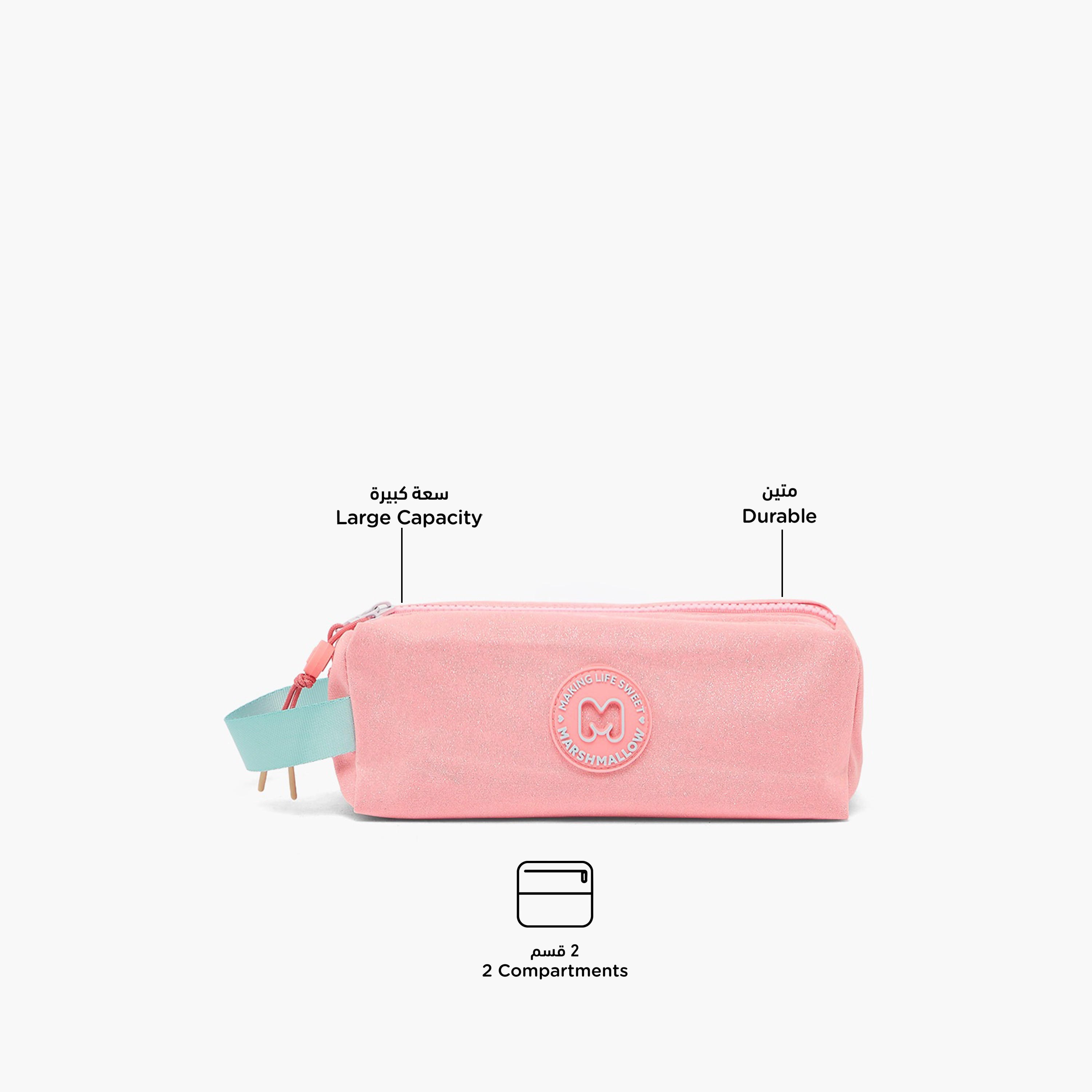 MARSHMALLOW Solid Pencil Pouch with 2 Compartments-school-stationery-pencilcases-image-2