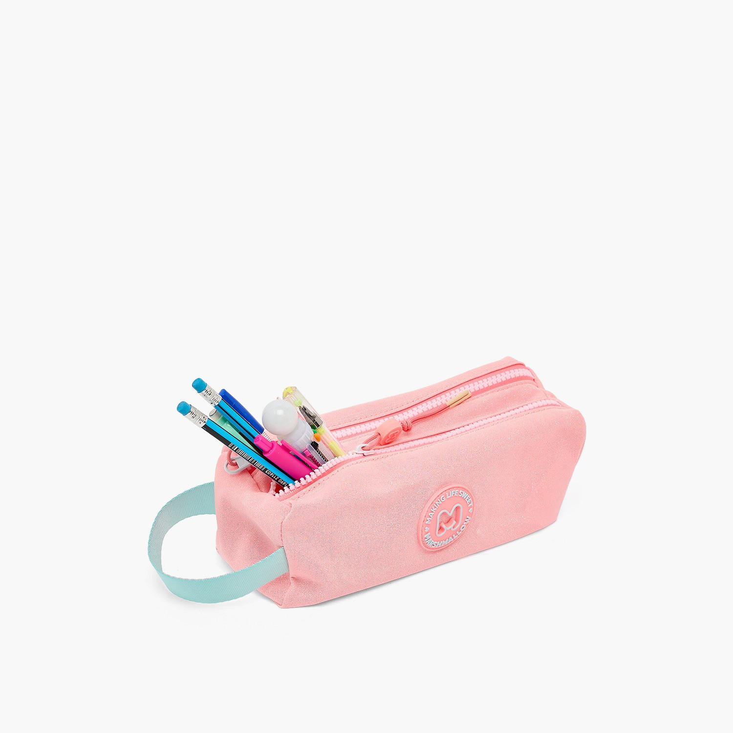MARSHMALLOW Solid Pencil Pouch with 2 Compartments-school-stationery-pencilcases-image-7