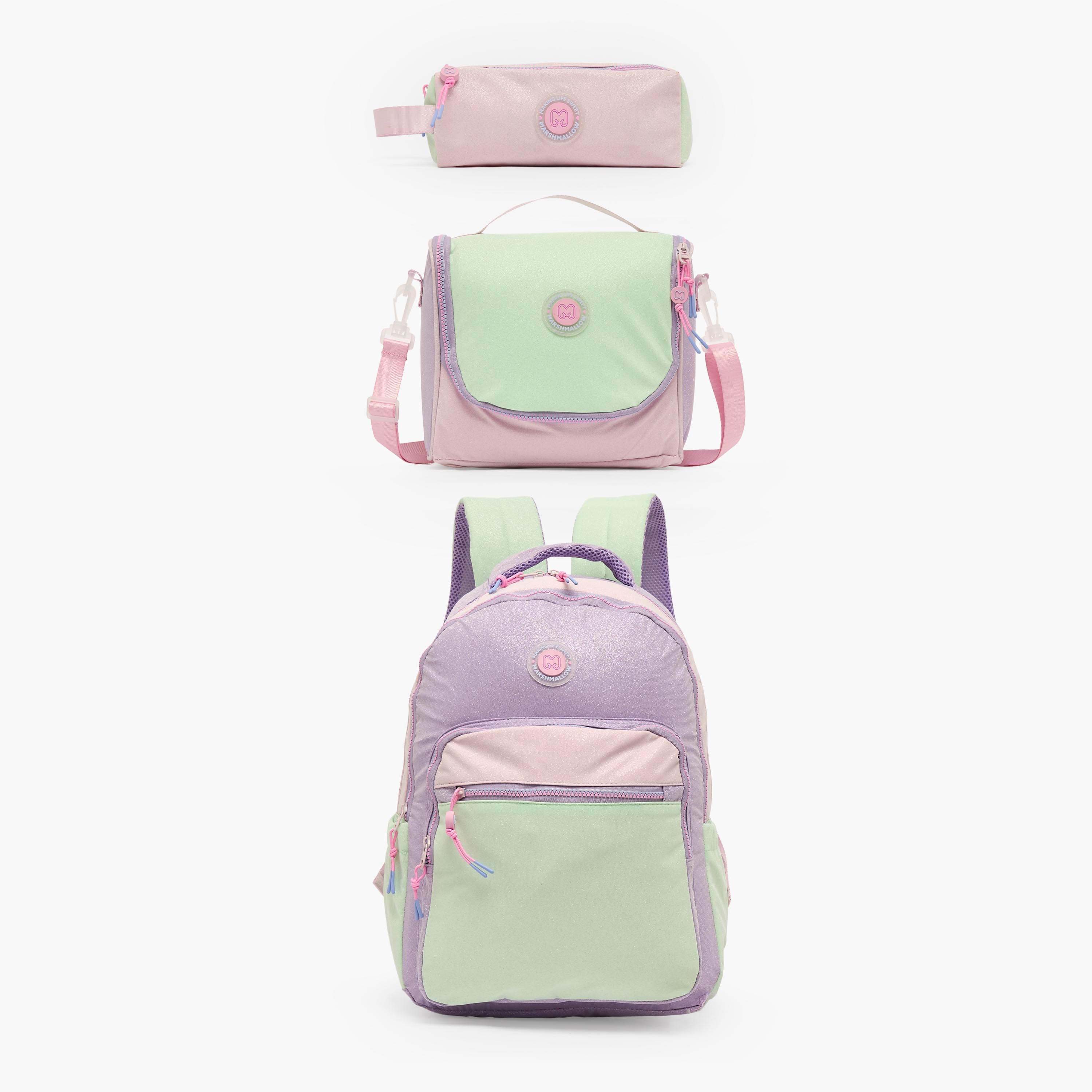 MARSHMALLOW Colourblock Backpack for Girls 8-13 Years with Padded Shoulder Straps - 17 inches-school-bagsandbackpacks-backpacks-image-10