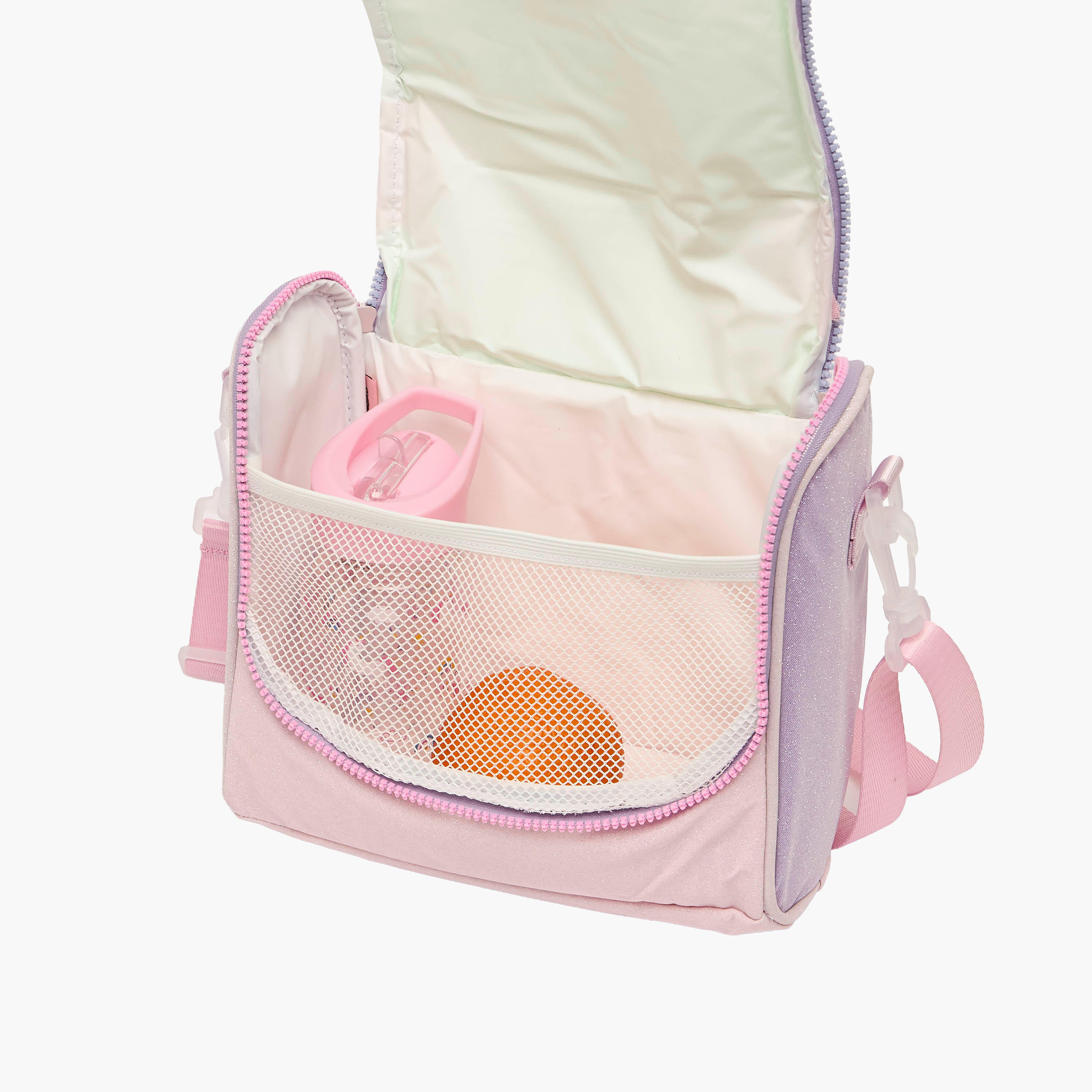شنطة غداء بقوالب ملونة وحزام قابل للفصل للبنات 8-13 سنوات من مارشميلو-school-lunchessentials-lunchbags-image-5