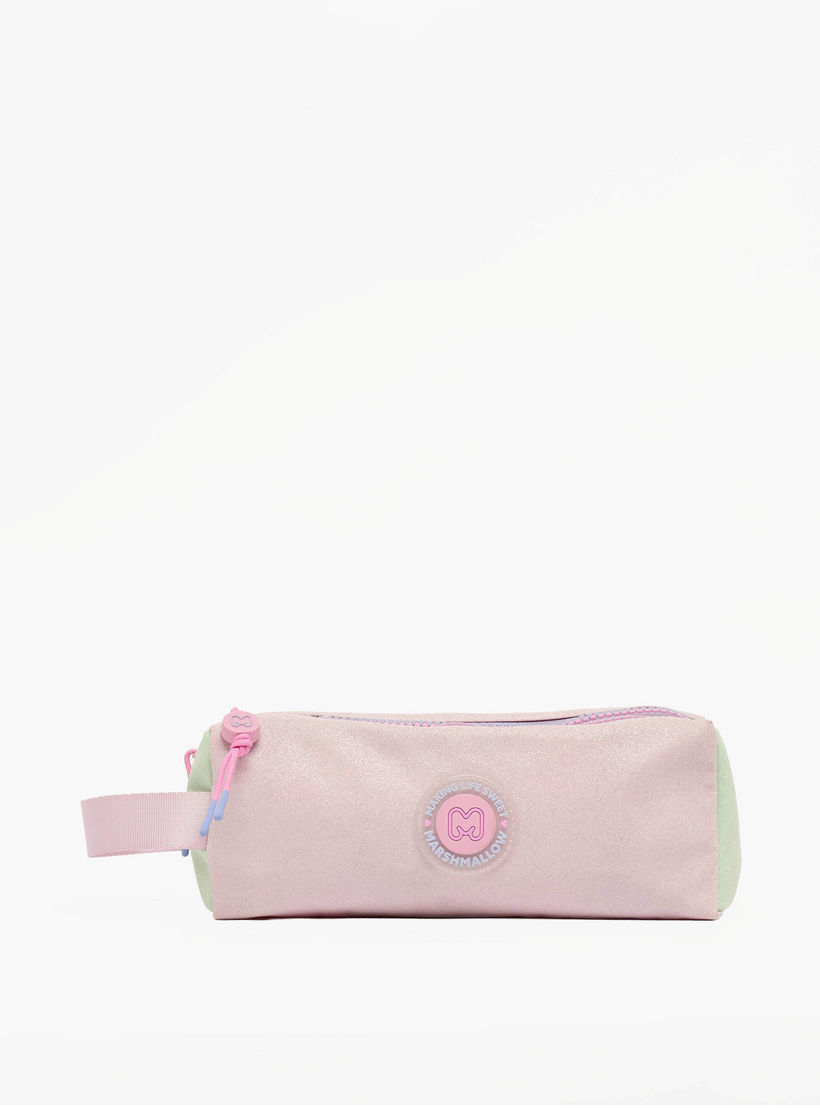 مقلمة بقسمين وطبعات من مارشميلو-school-stationery-pencilcases-image-1