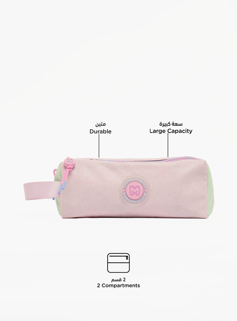مقلمة بقسمين وطبعات من مارشميلو-school-stationery-pencilcases-image-2