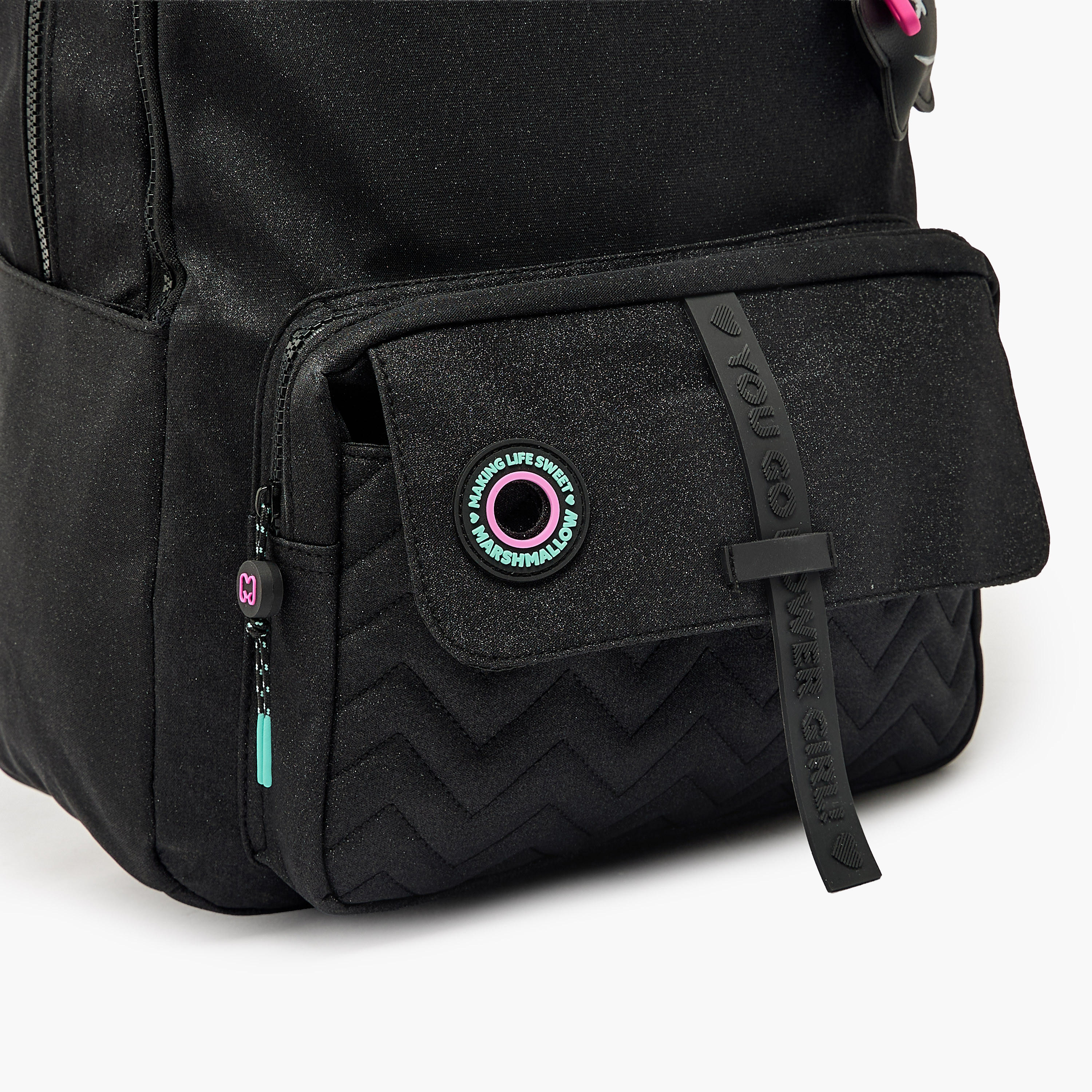 MARSHMALLOW Solid Backpack for Girls 8-13 Years with Padded Shoulder Straps - 16 inches-school-bagsandbackpacks-backpacks-image-4