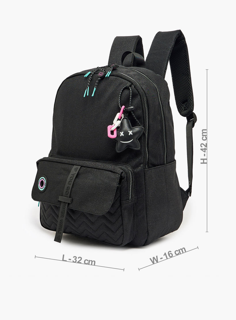 MARSHMALLOW Solid Backpack for Girls 8-13 Years with Padded Shoulder Straps - 16 inches-school-bagsandbackpacks-backpacks-image-7