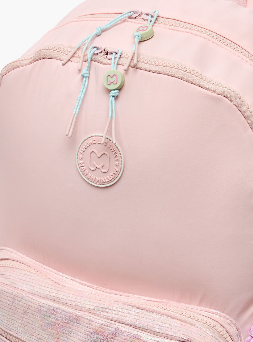 MARSHMALLOW Textured Backpack for Girls 8-13 Years with Padded Shoulder Straps - 17 inches-school-bagsandbackpacks-backpacks-image-5