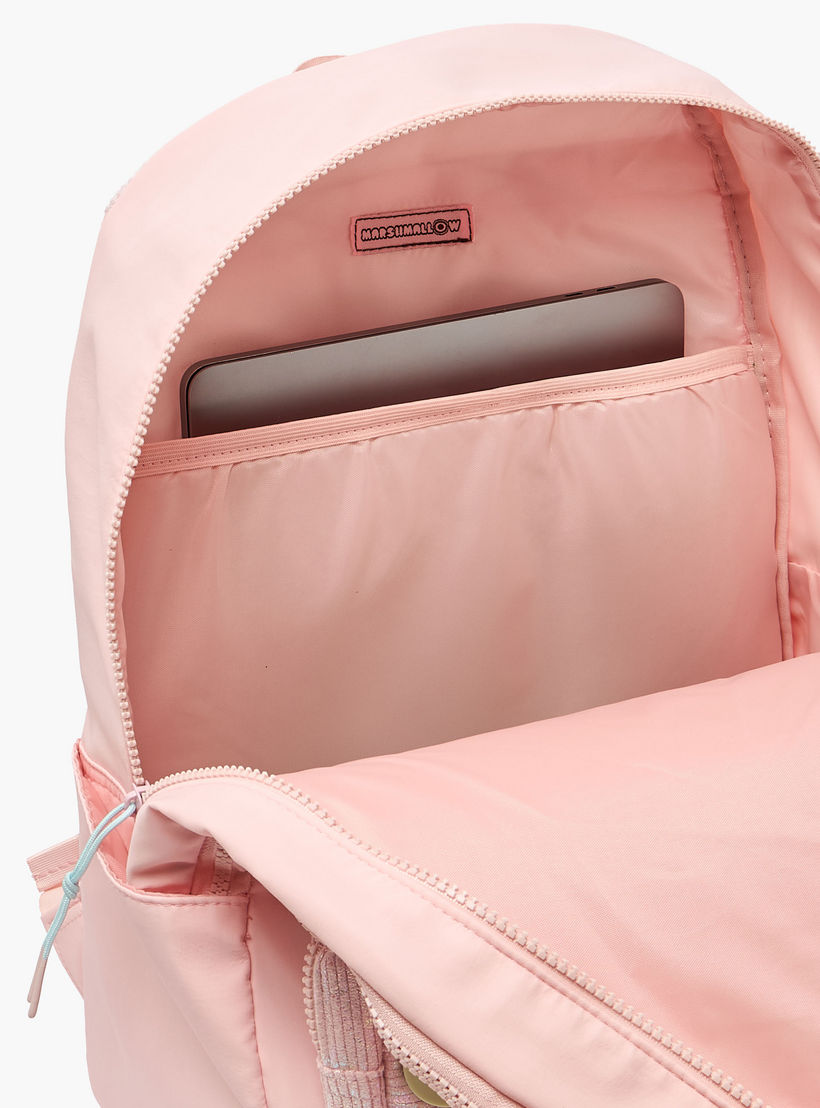 MARSHMALLOW Textured Backpack for Girls 8-13 Years with Padded Shoulder Straps - 17 inches-school-bagsandbackpacks-backpacks-image-6