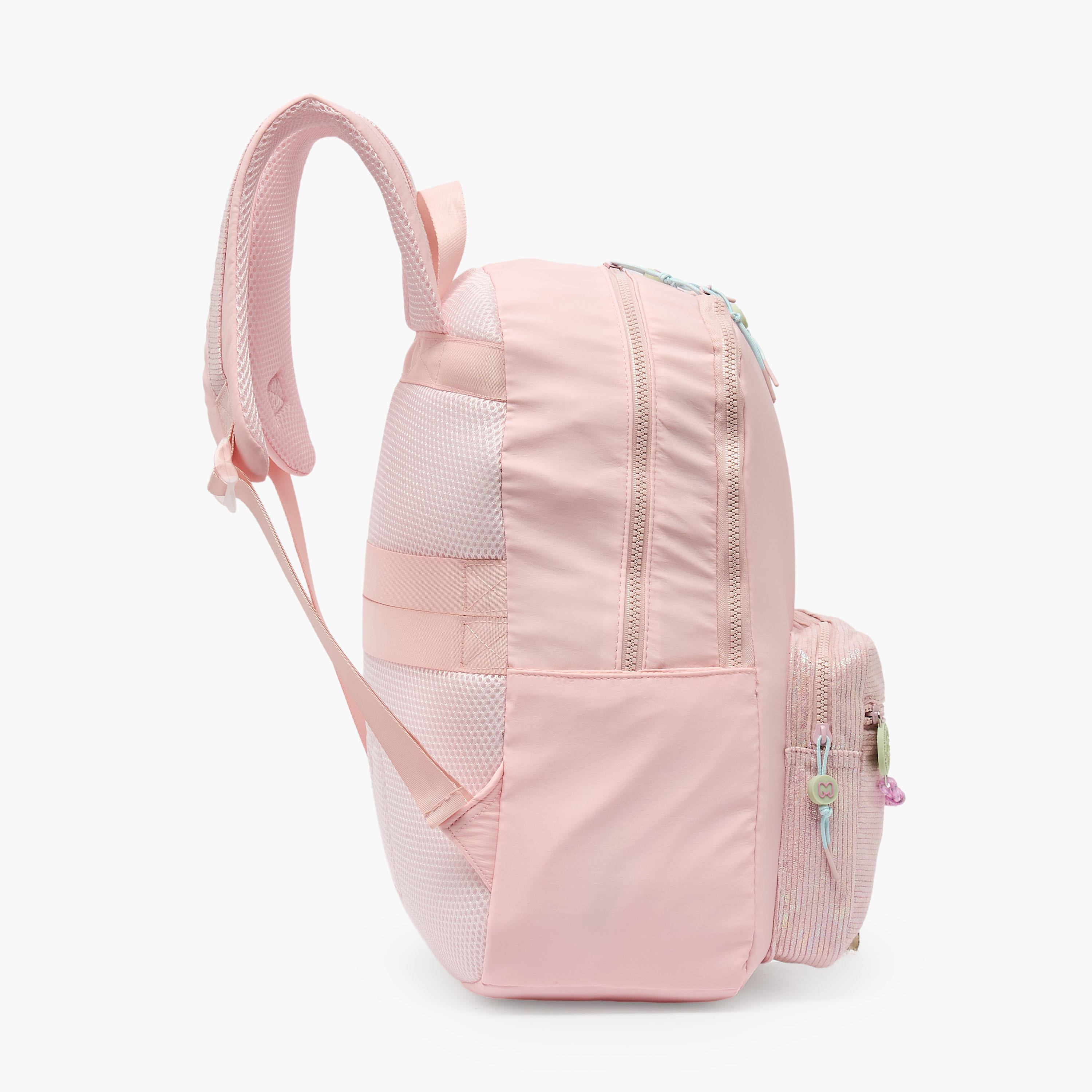 MARSHMALLOW Textured Backpack for Girls 8-13 Years with Padded Shoulder Straps - 17 inches-school-bagsandbackpacks-backpacks-image-8