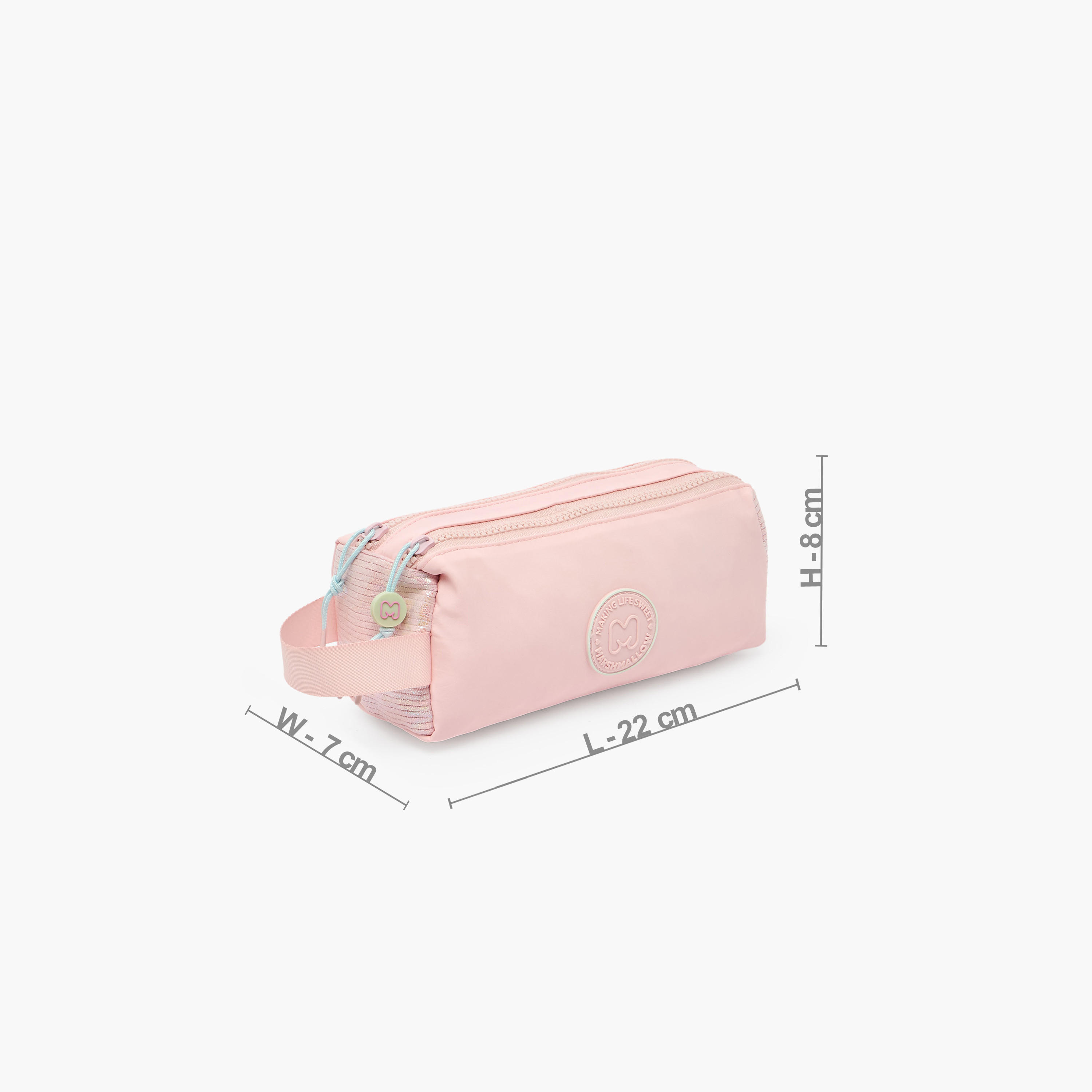مقلمة سادة بقسمين من مارشميلو-school-stationery-pencilcases-image-3