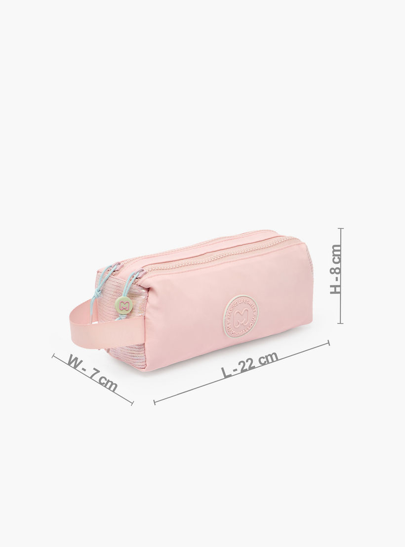 مقلمة سادة بقسمين من مارشميلو-school-stationery-pencilcases-image-3