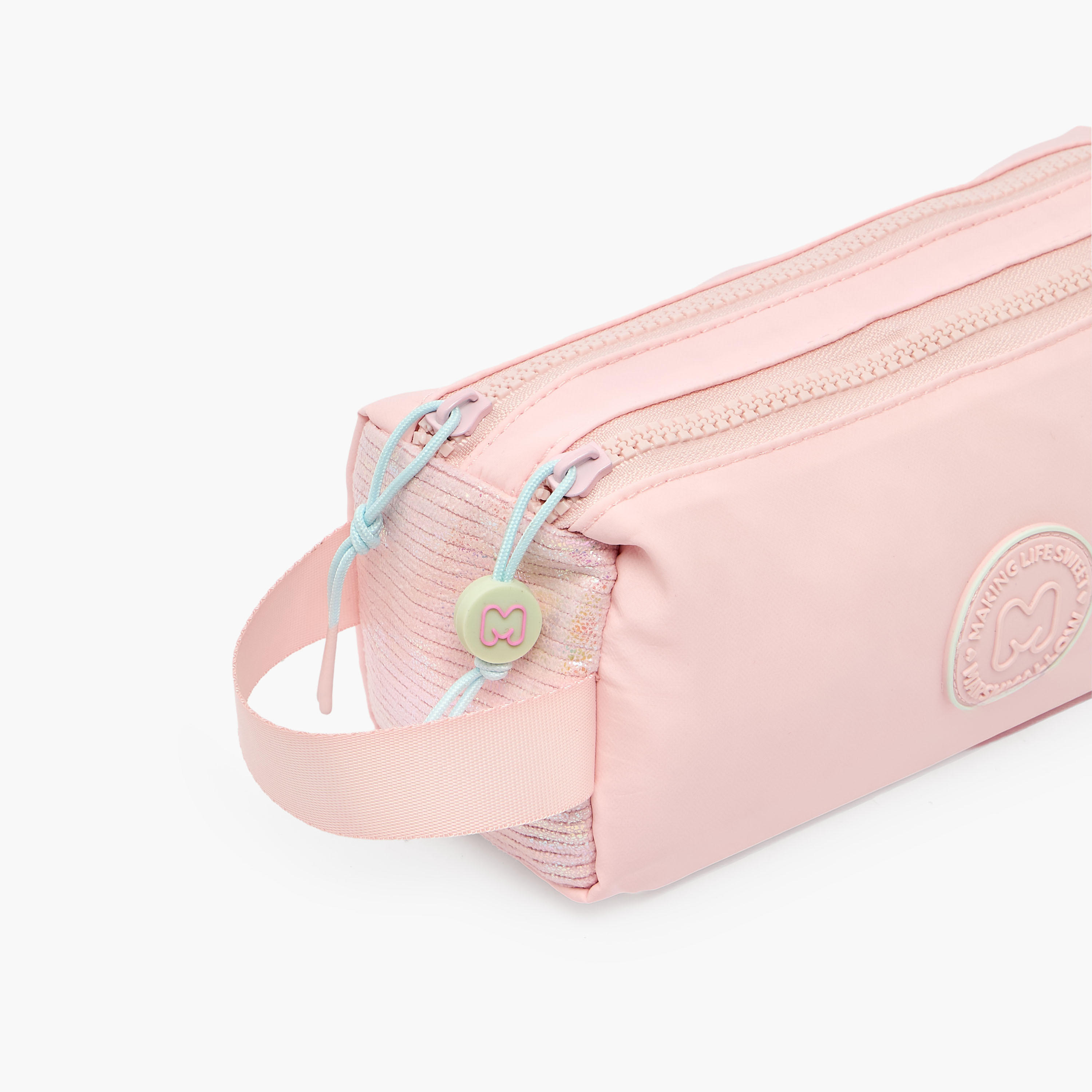 مقلمة سادة بقسمين من مارشميلو-school-stationery-pencilcases-image-5