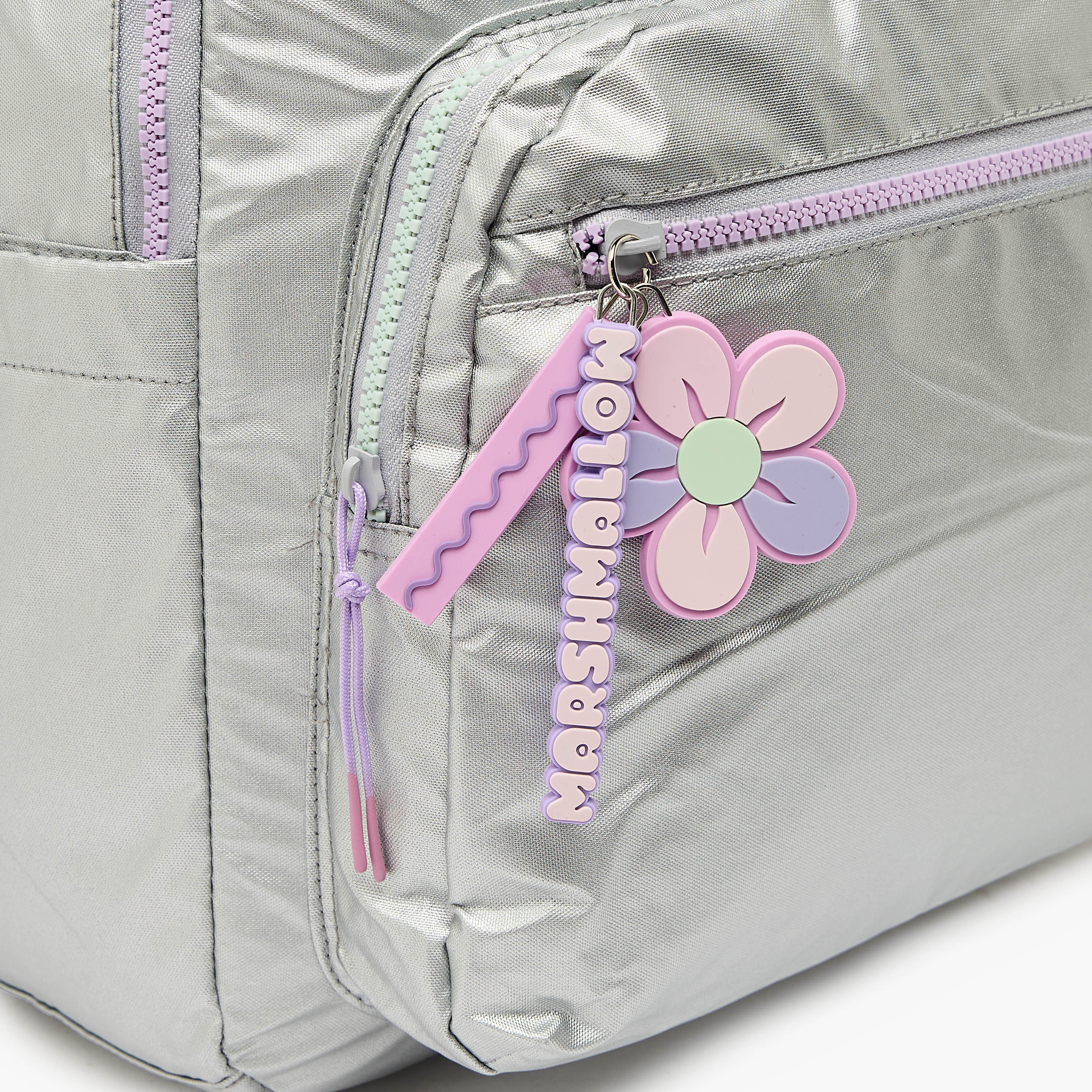 شنطة ظهر سادة بأحزمة كتف مبطنة للبنات بعمر 8-13 سنة من مارشميلو - 17 بوصة-school-bagsandbackpacks-backpacks-image-4