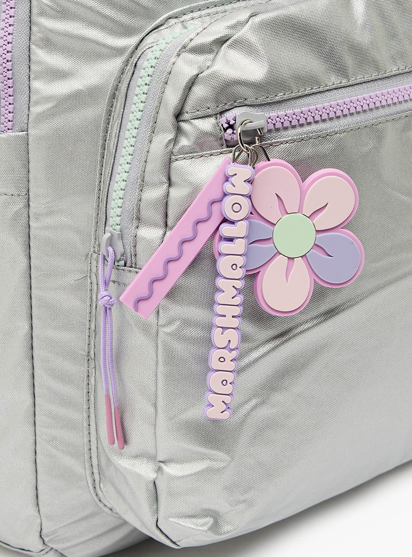 شنطة ظهر سادة بأحزمة كتف مبطنة للبنات بعمر 8-13 سنة من مارشميلو - 17 بوصة-school-bagsandbackpacks-backpacks-image-4
