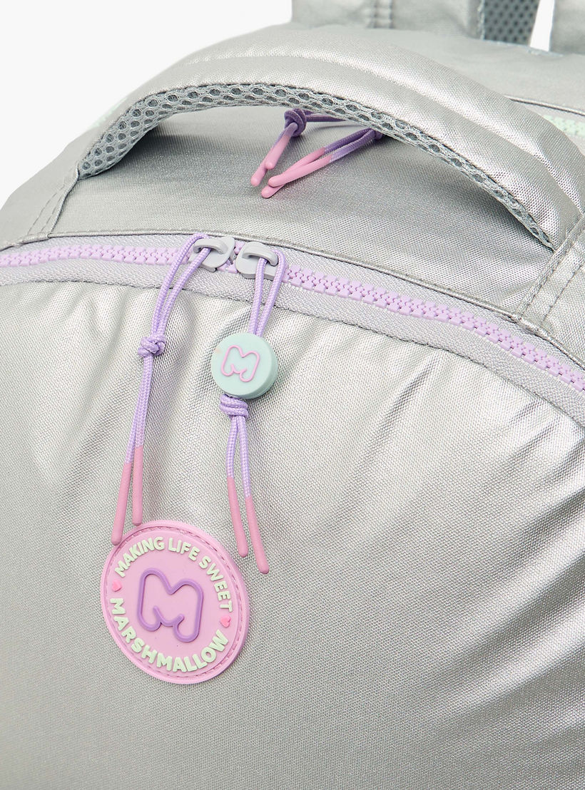 شنطة ظهر سادة بأحزمة كتف مبطنة للبنات بعمر 8-13 سنة من مارشميلو - 17 بوصة-school-bagsandbackpacks-backpacks-image-5