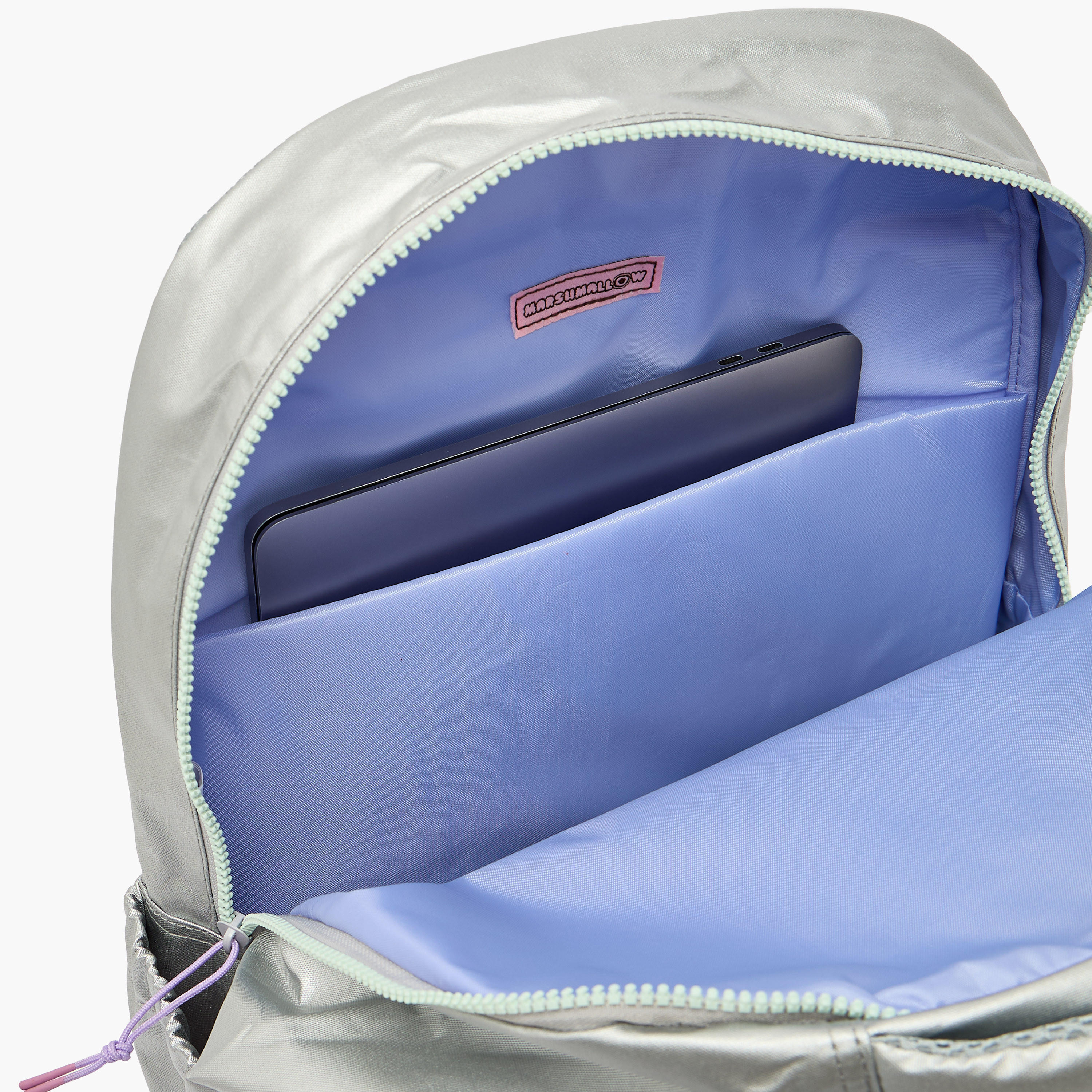 شنطة ظهر سادة بأحزمة كتف مبطنة للبنات بعمر 8-13 سنة من مارشميلو - 17 بوصة-school-bagsandbackpacks-backpacks-image-6