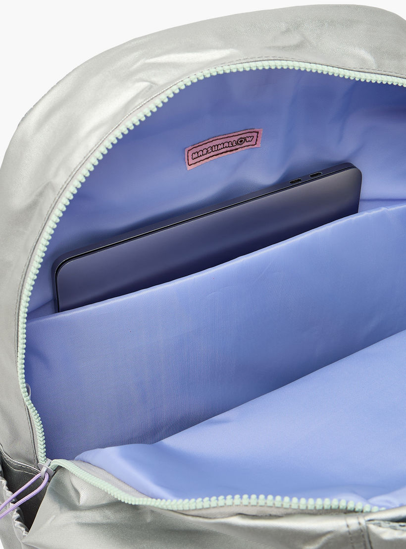شنطة ظهر سادة بأحزمة كتف مبطنة للبنات بعمر 8-13 سنة من مارشميلو - 17 بوصة-school-bagsandbackpacks-backpacks-image-6